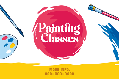 Custom Outdoor Yard Signs Multiple Sizes Painting Classes
