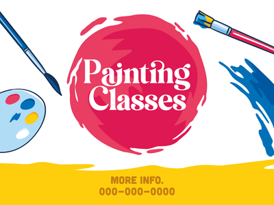 Custom Outdoor Yard Signs Multiple Sizes Painting Classes