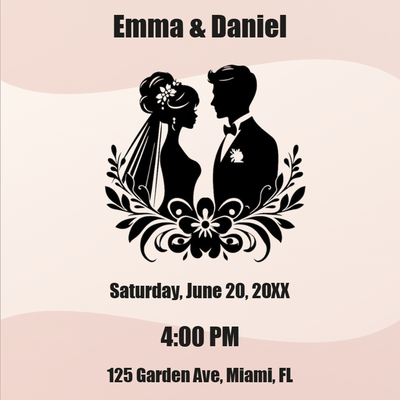 Custom PVC Foam Boards Multiple Sizes Emma & Daniel