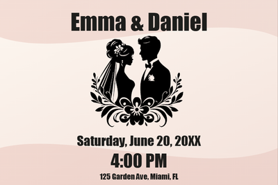Custom PVC Foam Boards Multiple Sizes Emma & Daniel