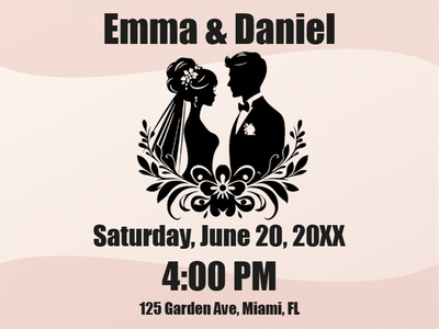 Custom PVC Foam Boards Multiple Sizes Emma & Daniel