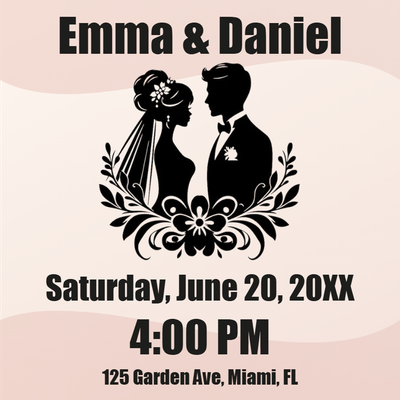 Custom PVC Foam Boards Multiple Sizes Emma & Daniel
