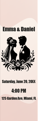 Custom PVC Foam Boards Multiple Sizes Emma & Daniel