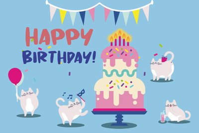 Custom PVC Foam Boards Multiple Sizes Cat & Cake