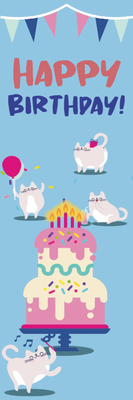 Custom PVC Foam Boards Multiple Sizes Cat & Cake