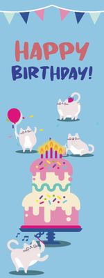 Custom PVC Foam Boards Multiple Sizes Cat & Cake