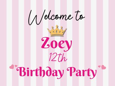 Custom PVC Foam Boards Multiple Sizes Zoey 12th