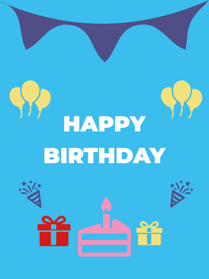 Custom PVC Foam Boards Multiple Sizes Birthday Joy