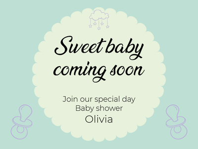 Custom PVC Foam Boards Multiple Sizes Stars & Pacifiers