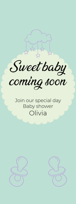 Custom PVC Foam Boards Multiple Sizes Stars & Pacifiers
