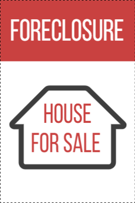 Custom Outdoor Yard Signs Multiple Sizes Foreclosure House for Sale