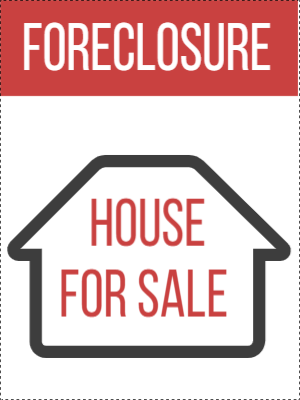 Custom Outdoor Yard Signs Multiple Sizes Foreclosure House for Sale