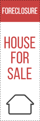 Custom Outdoor Yard Signs Multiple Sizes Foreclosure House for Sale