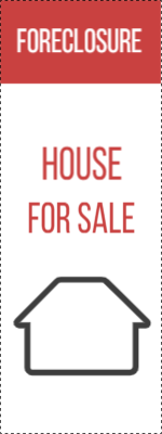 Custom Outdoor Yard Signs Multiple Sizes Foreclosure House for Sale