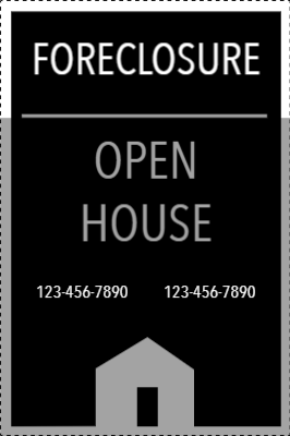 Custom Outdoor Yard Signs Multiple Sizes Foreclosure Open House
