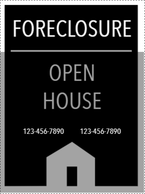 Custom Outdoor Yard Signs Multiple Sizes Foreclosure Open House