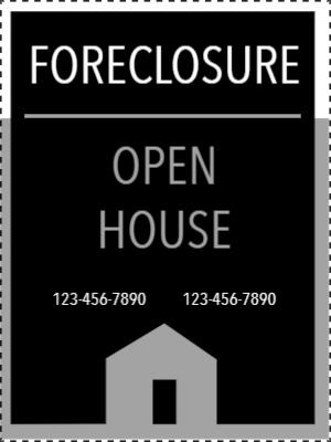 Custom Outdoor Yard Signs Multiple Sizes Foreclosure Open House