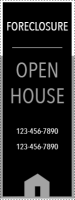 Custom Outdoor Yard Signs Multiple Sizes Foreclosure Open House