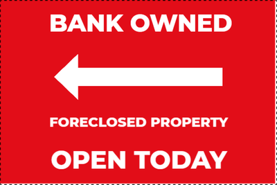 Custom Outdoor Yard Signs Multiple Sizes Foreclosed Property
