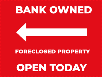 Custom Outdoor Yard Signs Multiple Sizes Foreclosed Property