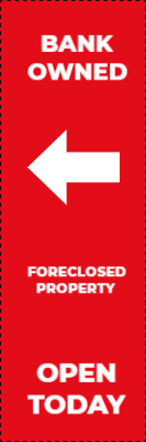 Custom Outdoor Yard Signs Multiple Sizes Foreclosed Property