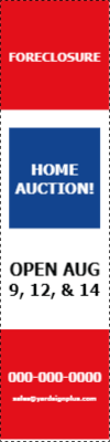 Custom Outdoor Yard Signs Multiple Sizes Foreclosure Home Auction