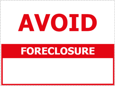 Custom Outdoor Yard Signs Multiple Sizes Avoid Foreclosure