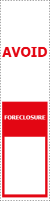 Custom Outdoor Yard Signs Multiple Sizes Avoid Foreclosure