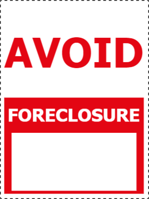 Custom Outdoor Yard Signs Multiple Sizes Avoid Foreclosure