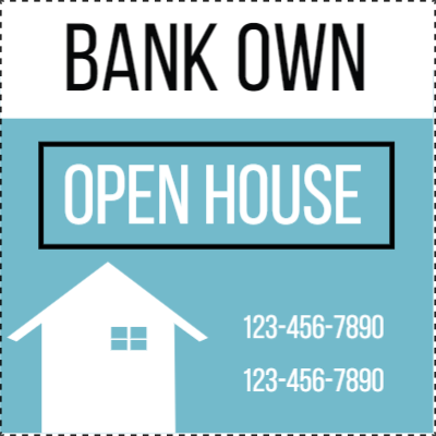 Custom Outdoor Yard Signs Multiple Sizes Bank Owned