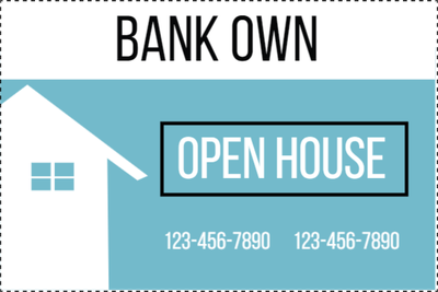 Custom Outdoor Yard Signs Multiple Sizes Bank Owned