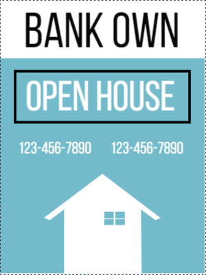 Custom Outdoor Yard Signs Multiple Sizes Bank Owned