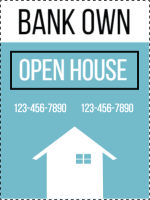 Custom Outdoor Yard Signs Multiple Sizes Bank Owned