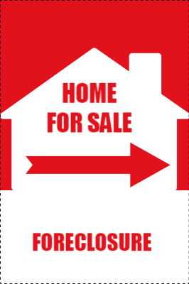 Custom Outdoor Yard Signs Multiple Sizes Home for Sale Foreclosure
