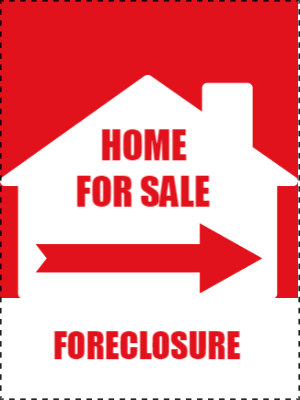 Custom Outdoor Yard Signs Multiple Sizes Home for Sale Foreclosure