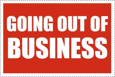 Custom Outdoor Yard Signs Multiple Sizes Going Out Of Business