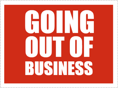 Custom Outdoor Yard Signs Multiple Sizes Going Out Of Business