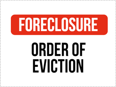 Custom Outdoor Yard Signs Multiple Sizes Order Of Eviction