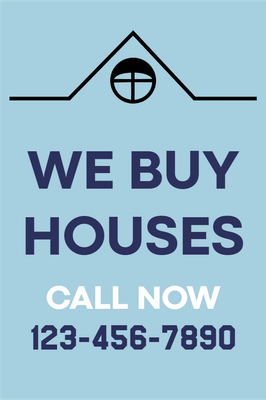 Custom Outdoor Yard Signs Multiple Sizes We Buy Houses