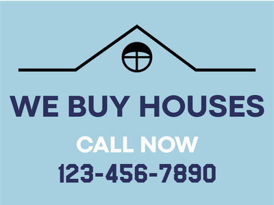 Custom Outdoor Yard Signs Multiple Sizes We Buy Houses