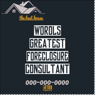 Custom Outdoor Yard Signs Multiple Sizes Foreclosure Consultant