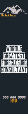 Custom Outdoor Yard Signs Multiple Sizes Foreclosure Consultant