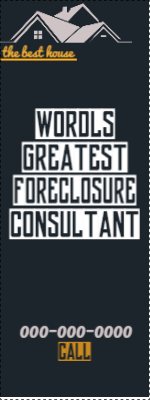 Custom Outdoor Yard Signs Multiple Sizes Foreclosure Consultant