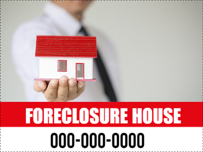 Custom Outdoor Yard Signs Multiple Sizes  Foreclosure House