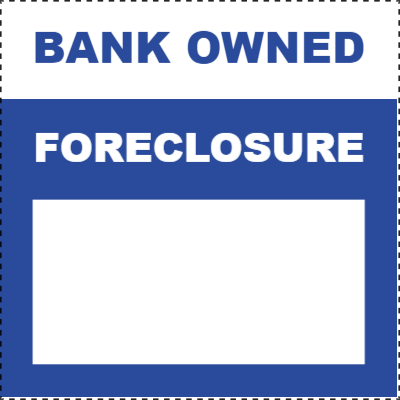 Custom Outdoor Yard Signs Multiple Sizes  Bank Owned