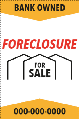 Custom Outdoor Yard Signs Multiple Sizes Foreclosure