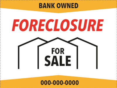 Custom Outdoor Yard Signs Multiple Sizes Foreclosure