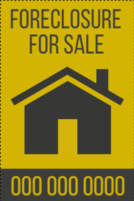 Custom Outdoor Yard Signs Multiple Sizes Foreclosure