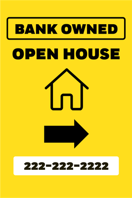 Custom Outdoor Yard Signs Multiple Sizes Open House
