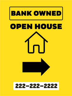 Custom Outdoor Yard Signs Multiple Sizes Open House